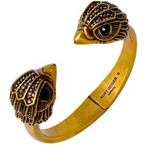 KURT GEIGER LONDON Eagle Bracelet, hinged, in Antique Gold